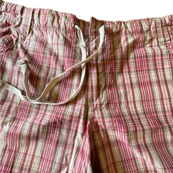 French Cuff Plaid Bermuda Shorts Size 10 - Picture 2 of 6